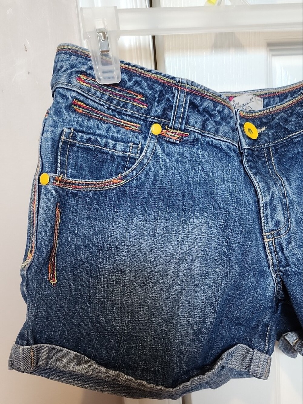 Vintage Y2K Illegal Jeans Girls Blue Denim Shorts-Perfect For Summer! - Picture 13 of 15